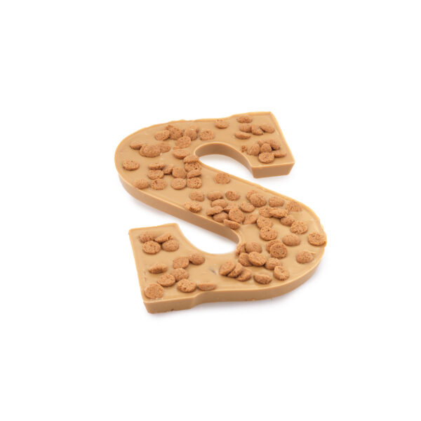 Chocolate letter dulce de leche