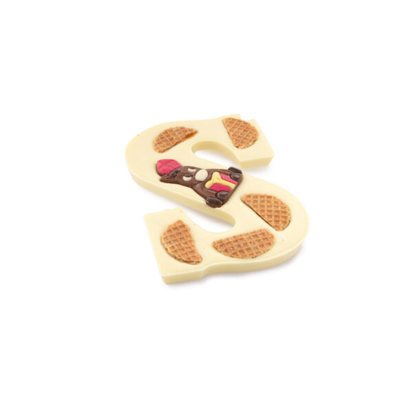 Chocolate letter stroopwafel